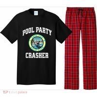 Pool Party Crasher Cape Cod Shark Theme Swimming Souvenir Pajama Set thumb 0