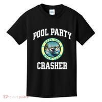 Pool Party Crasher Cape Cod Shark Theme Swimming Souvenir Kids T-Shirt thumb 0