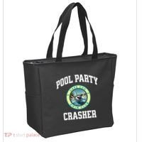 Pool Party Crasher Cape Cod Shark Theme Swimming Souvenir Tote Bag thumb 2