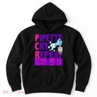 PCR Pipette Cry Repeat For DNA Lab Scientists Hoodie thumb 0