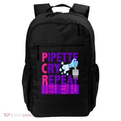 PCR Pipette Cry Repeat For DNA Lab Scientists Backpack