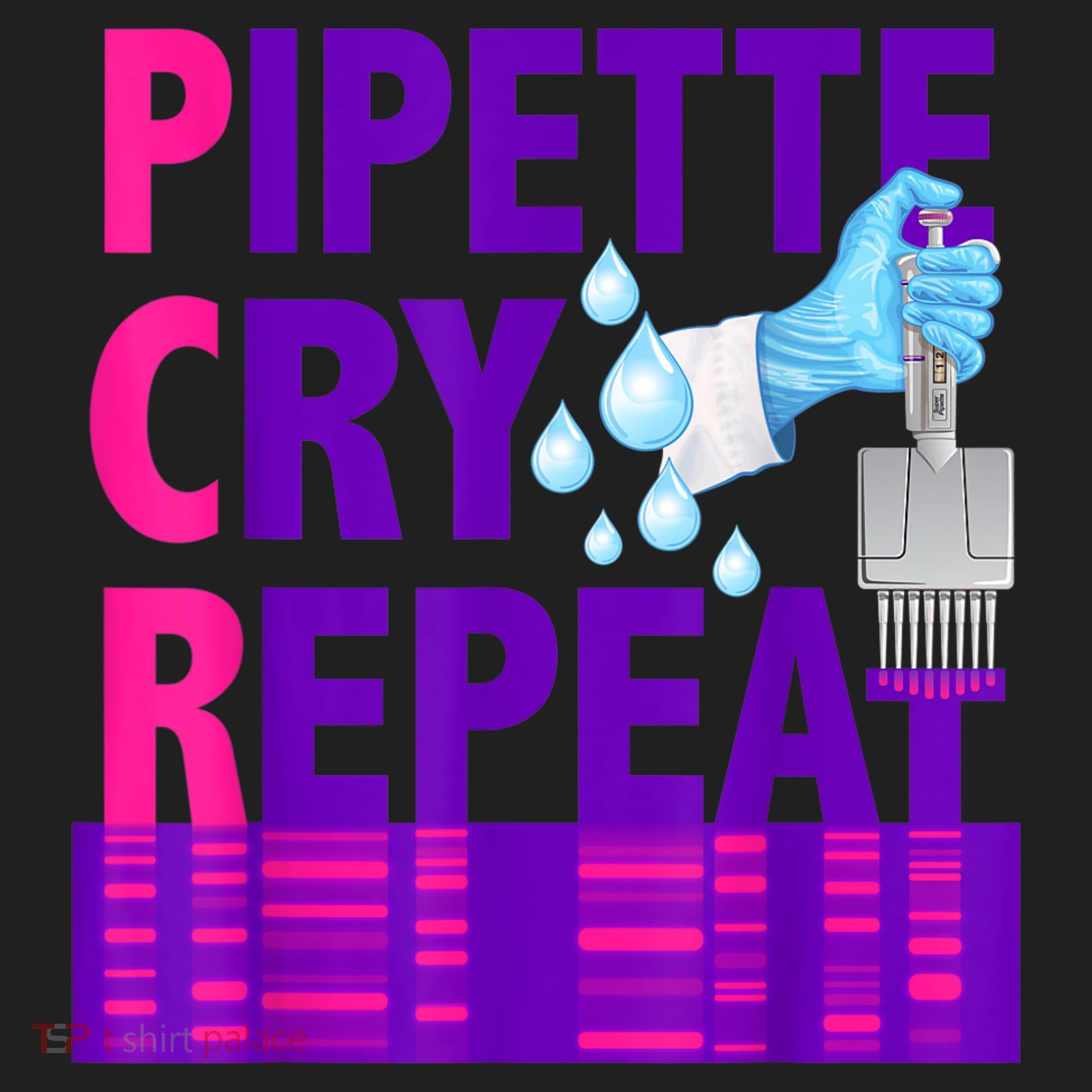 PCR Pipette Cry Repeat For DNA Lab Scientists Beanie