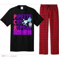 PCR Pipette Cry Repeat For DNA Lab Scientists Pajama Set thumb 0