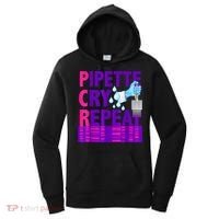PCR Pipette Cry Repeat For DNA Lab Scientists Women's Hoodie thumb 0