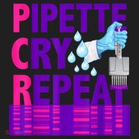 PCR Pipette Cry Repeat For DNA Lab Scientists Tumbler thumb 3