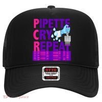 PCR Pipette Cry Repeat For DNA Lab Scientists Hat thumb 0
