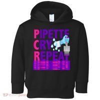 PCR Pipette Cry Repeat For DNA Lab Scientists Toddler Hoodie thumb 0