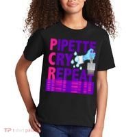 PCR Pipette Cry Repeat For DNA Lab Scientists Kids T-Shirt thumb 2
