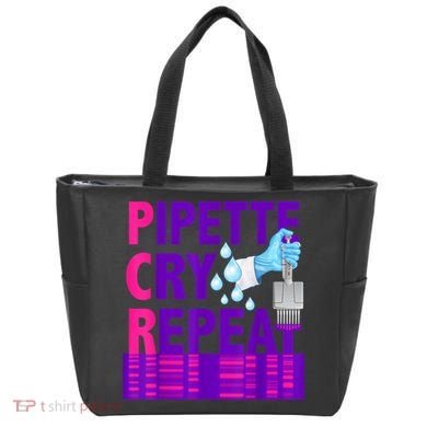 PCR Pipette Cry Repeat For DNA Lab Scientists Tote Bag