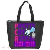 PCR Pipette Cry Repeat For DNA Lab Scientists Tote Bag thumb 0