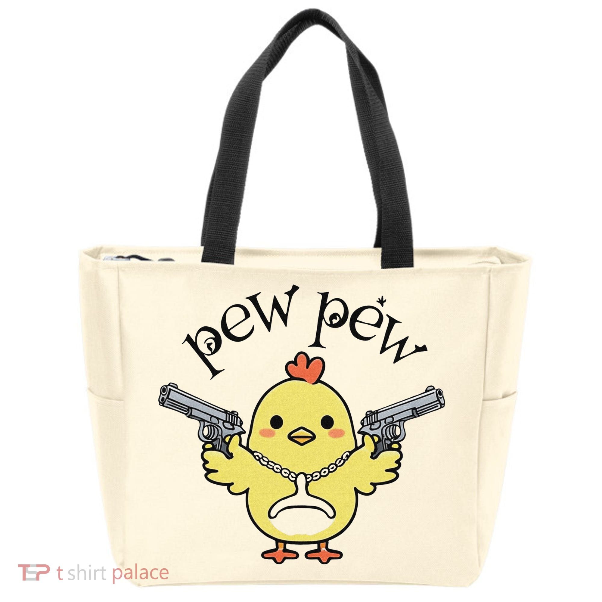 Pew Pew Chick Tote Bag