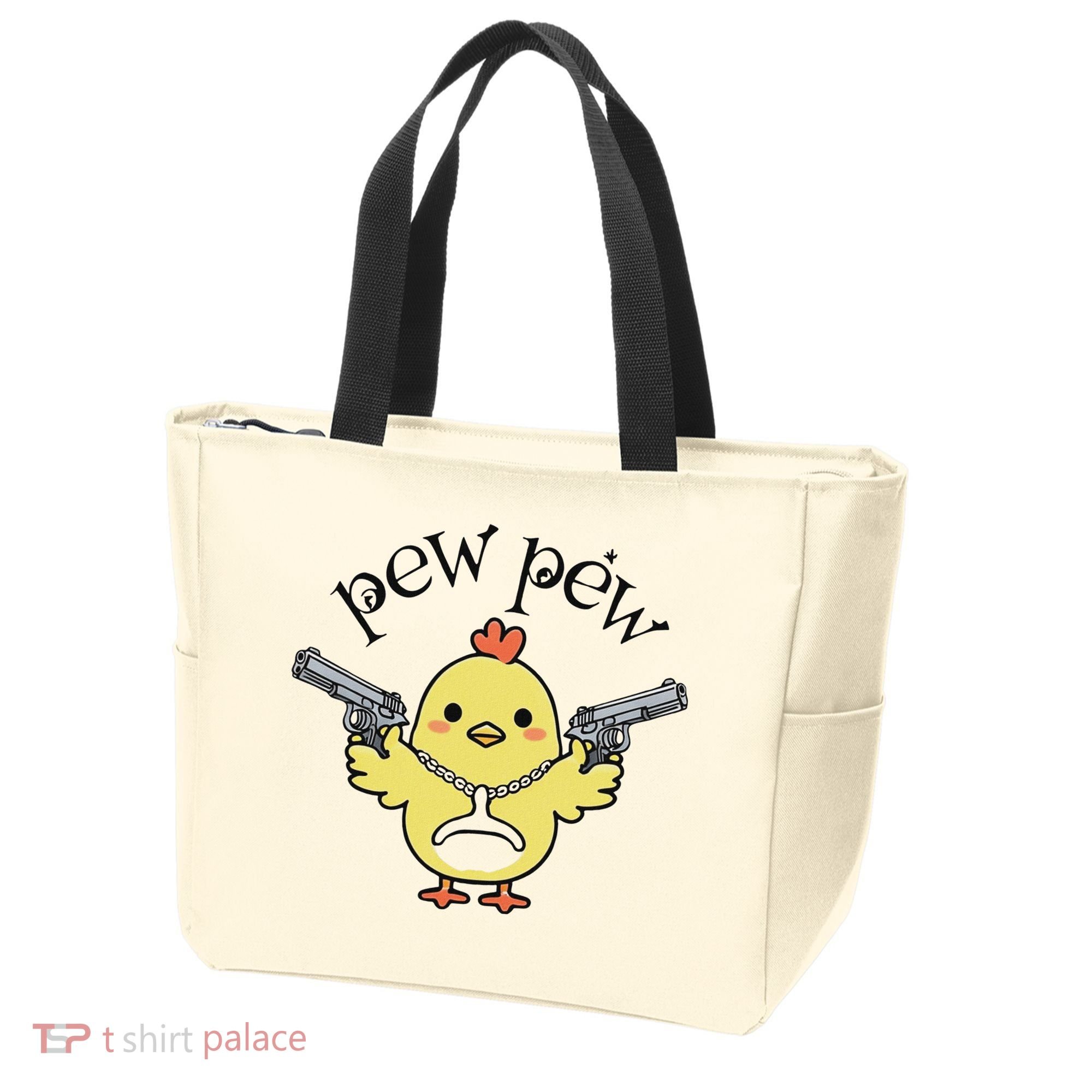 Pew Pew Chick Tote Bag