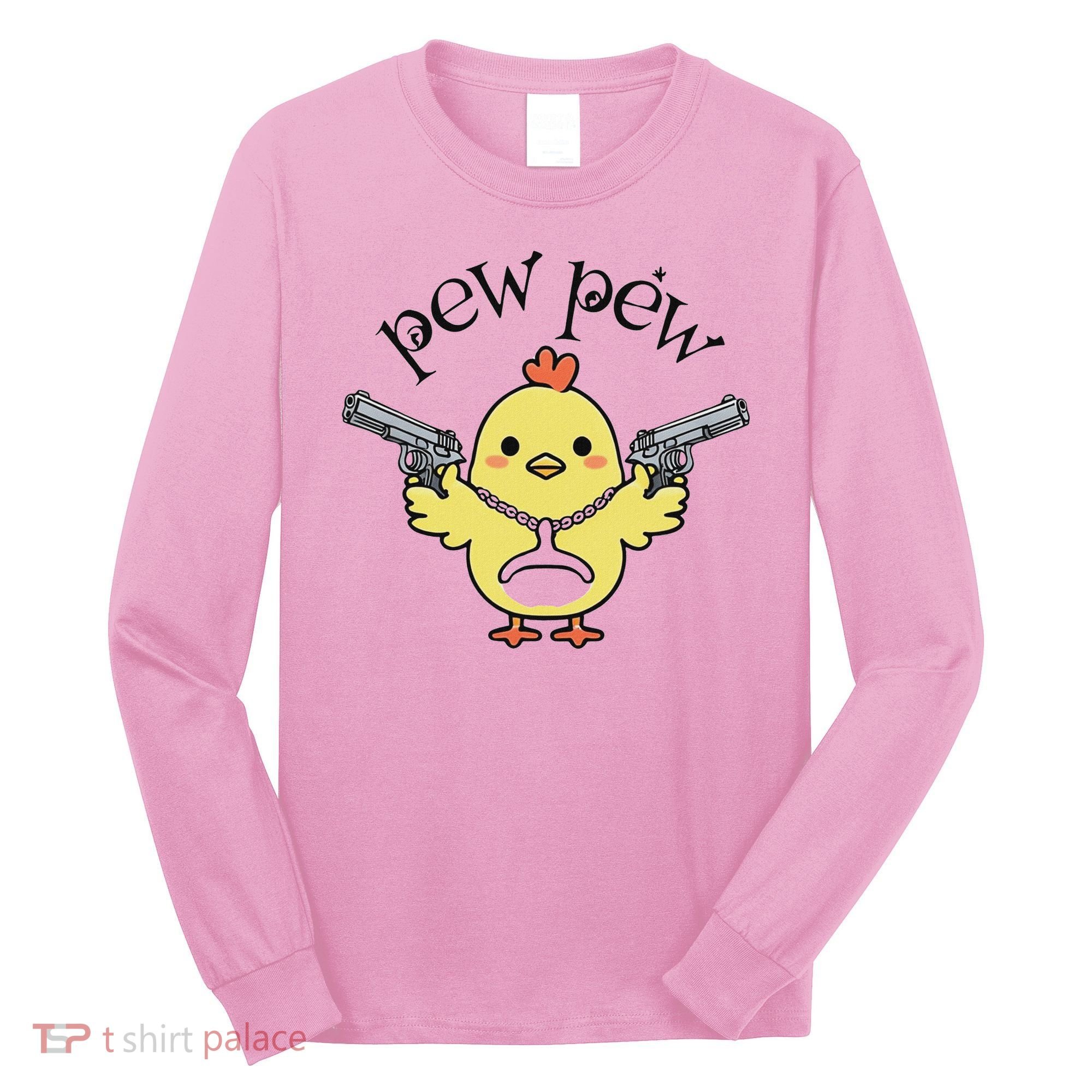 Pew Pew Chick Long Sleeve Shirt