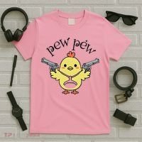 Pew Pew Chick T-Shirt thumb 5