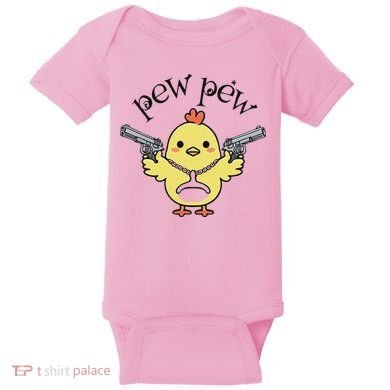 Pew Pew Chick Baby Bodysuit
