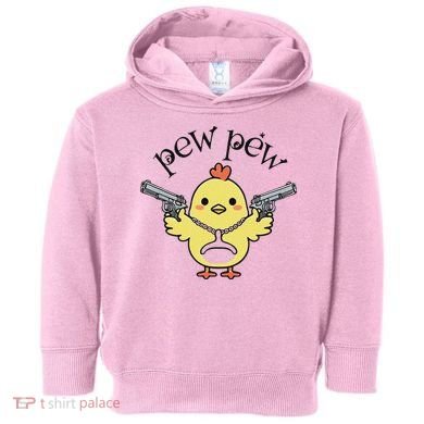 Pew Pew Chick Toddler Hoodie