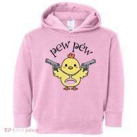 Pew Pew Chick Toddler Hoodie thumb 0