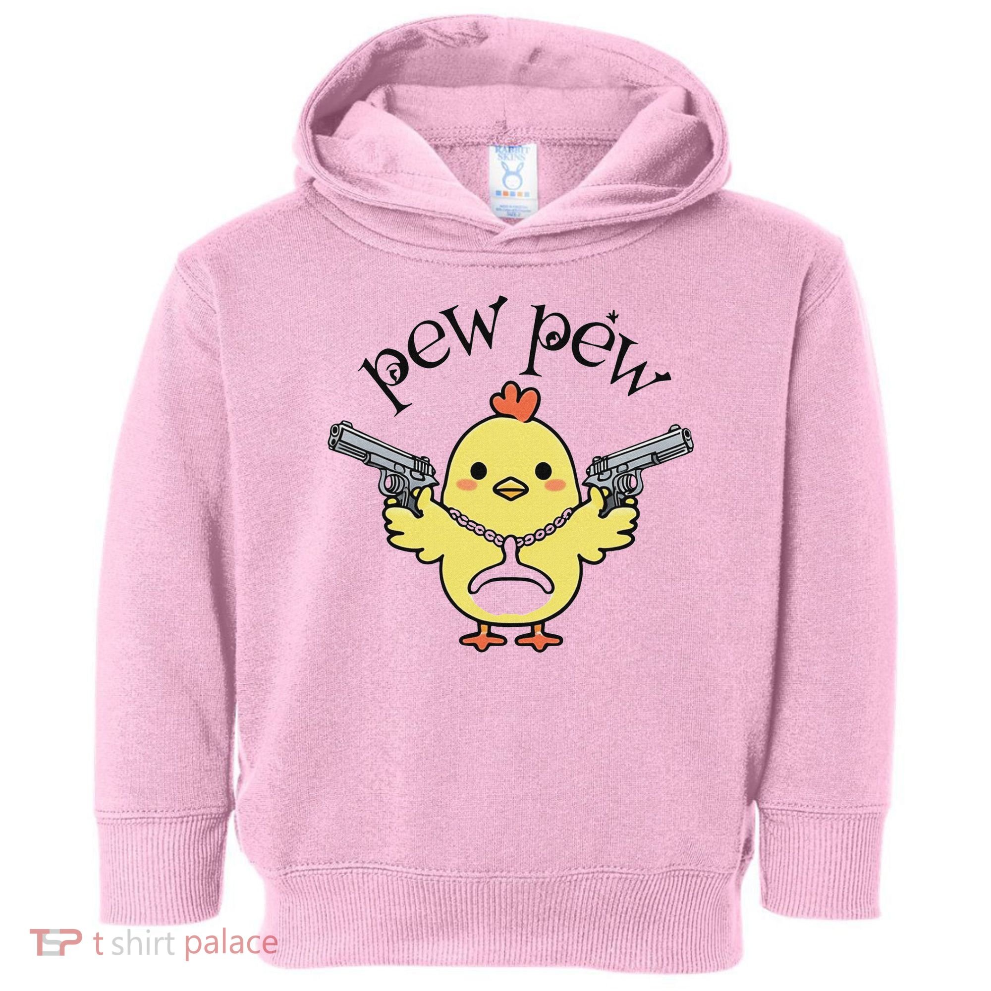 Pew Pew Chick Toddler Hoodie