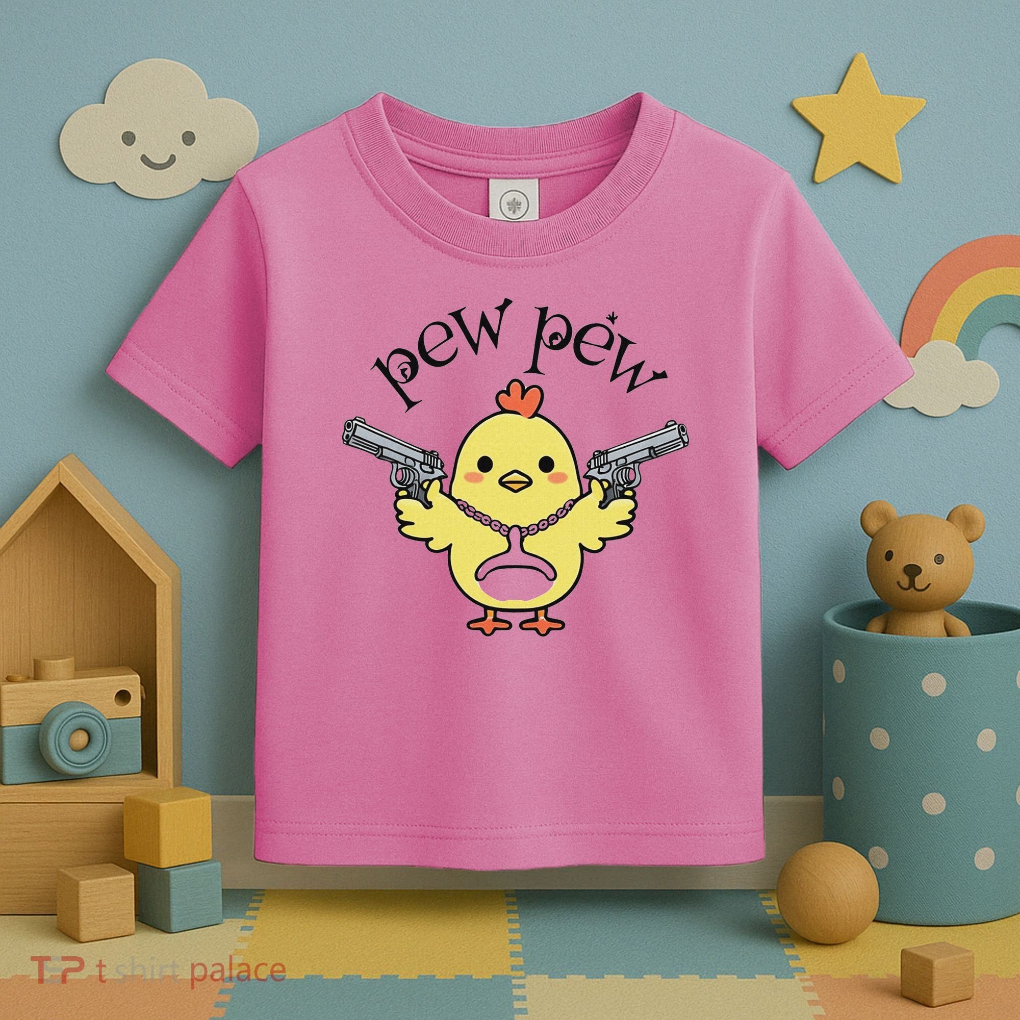 Pew Pew Chick Toddler T-Shirt