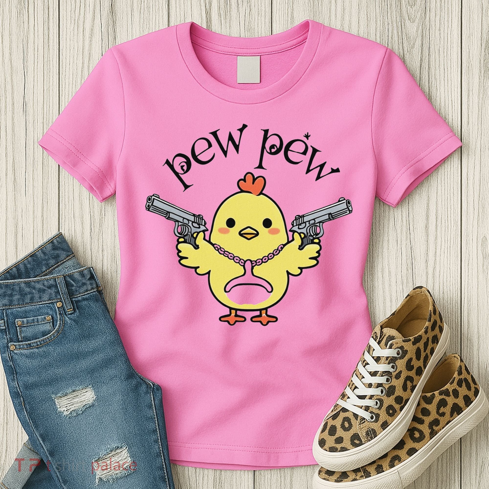 Pew Pew Chick Women's T-Shirt