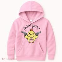Pew Pew Chick Kids Hoodie thumb 0