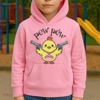 Pew Pew Chick Kids Hoodie thumb 2