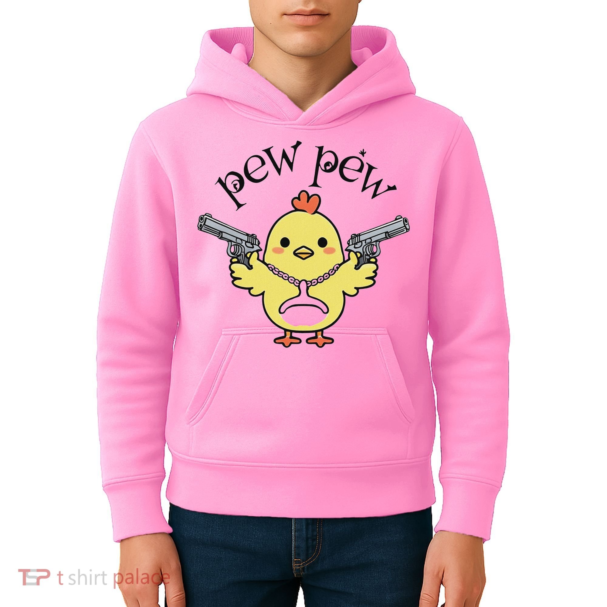 Pew Pew Chick Kids Hoodie