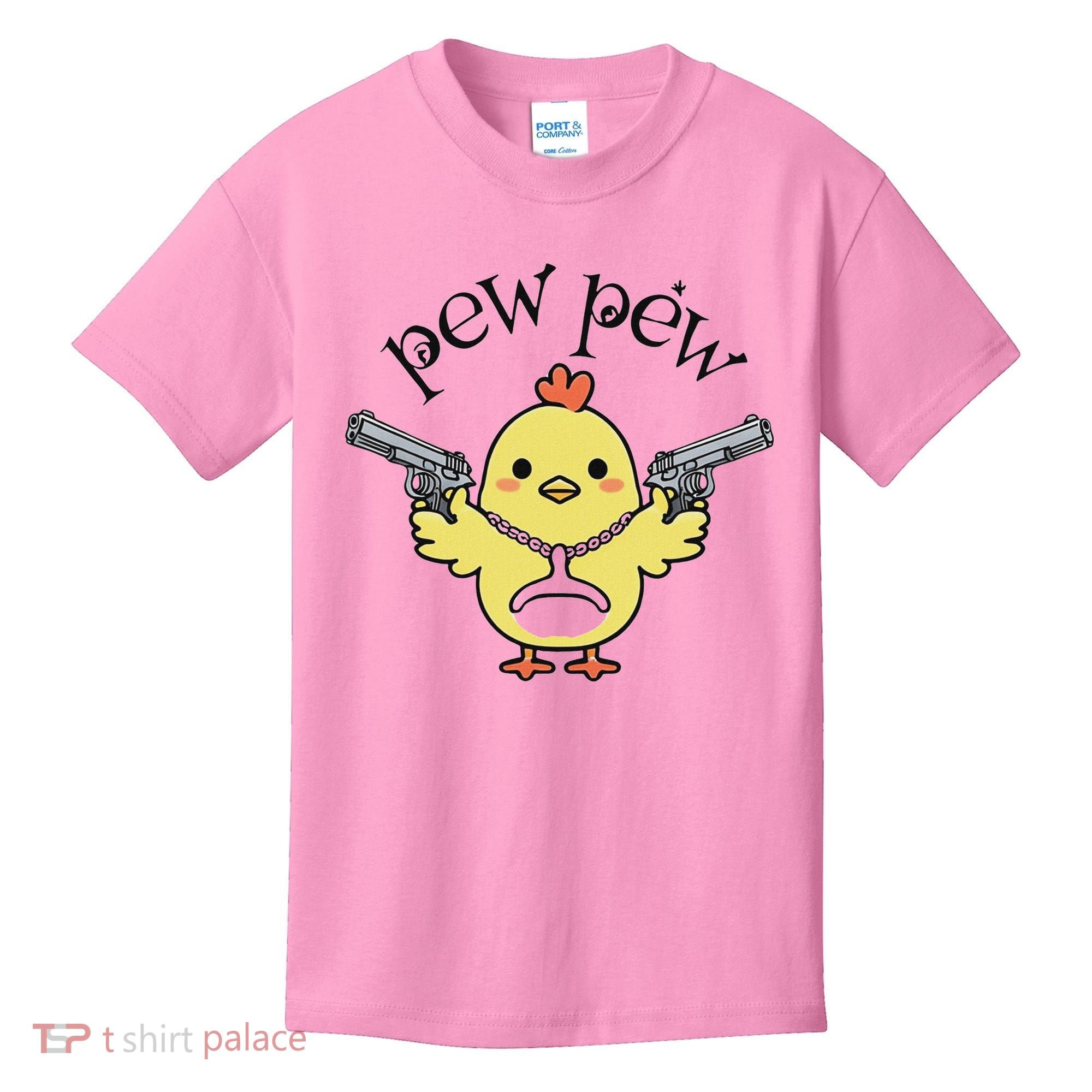Pew Pew Chick Kids T-Shirt