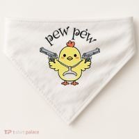 Pew Pew Chick USA-Made Doggie Bandana thumb 0