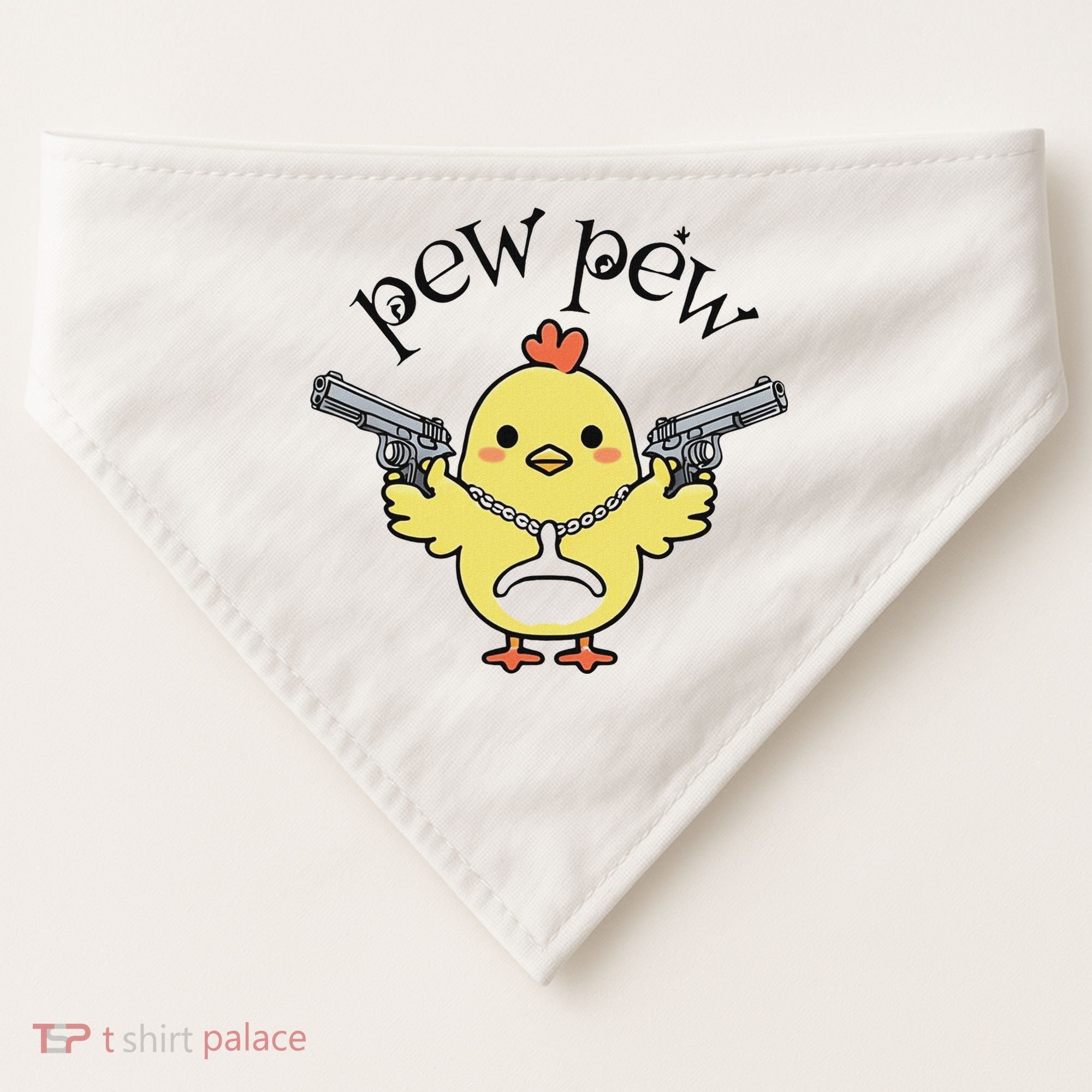 Pew Pew Chick USA-Made Doggie Bandana