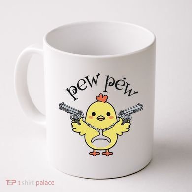 Pew Pew Chick Coffee Mug