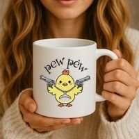 Pew Pew Chick Coffee Mug thumb 3
