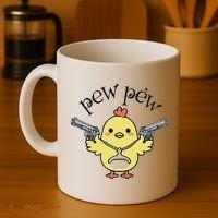 Pew Pew Chick Coffee Mug thumb 4