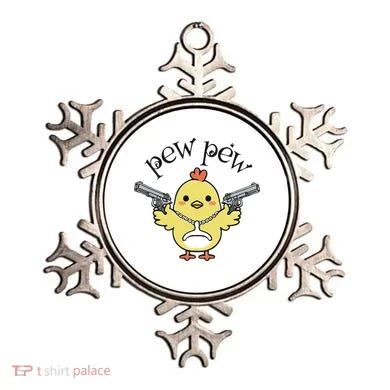 Pew Pew Chick Ornament