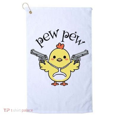 Pew Pew Chick Golf Towel