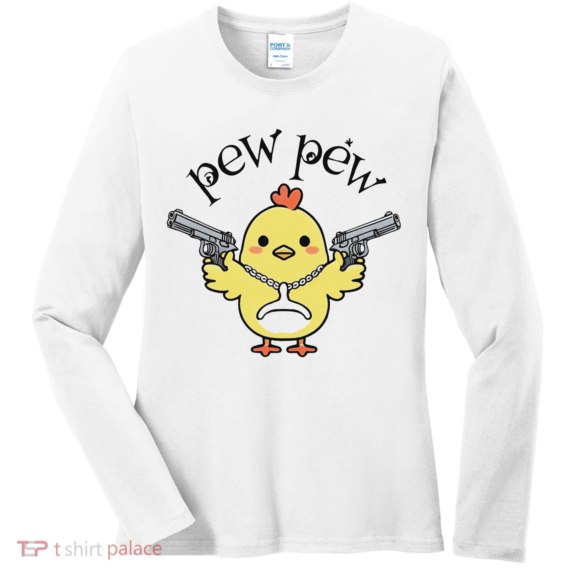 Pew Pew Chick Women's Long Sleeve Shirt