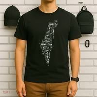 Palestine Palestinian Cities Map Gaza T-Shirt thumb 6