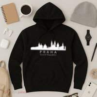 Praha Prague Czech Republic Skyline Hoodie thumb 3