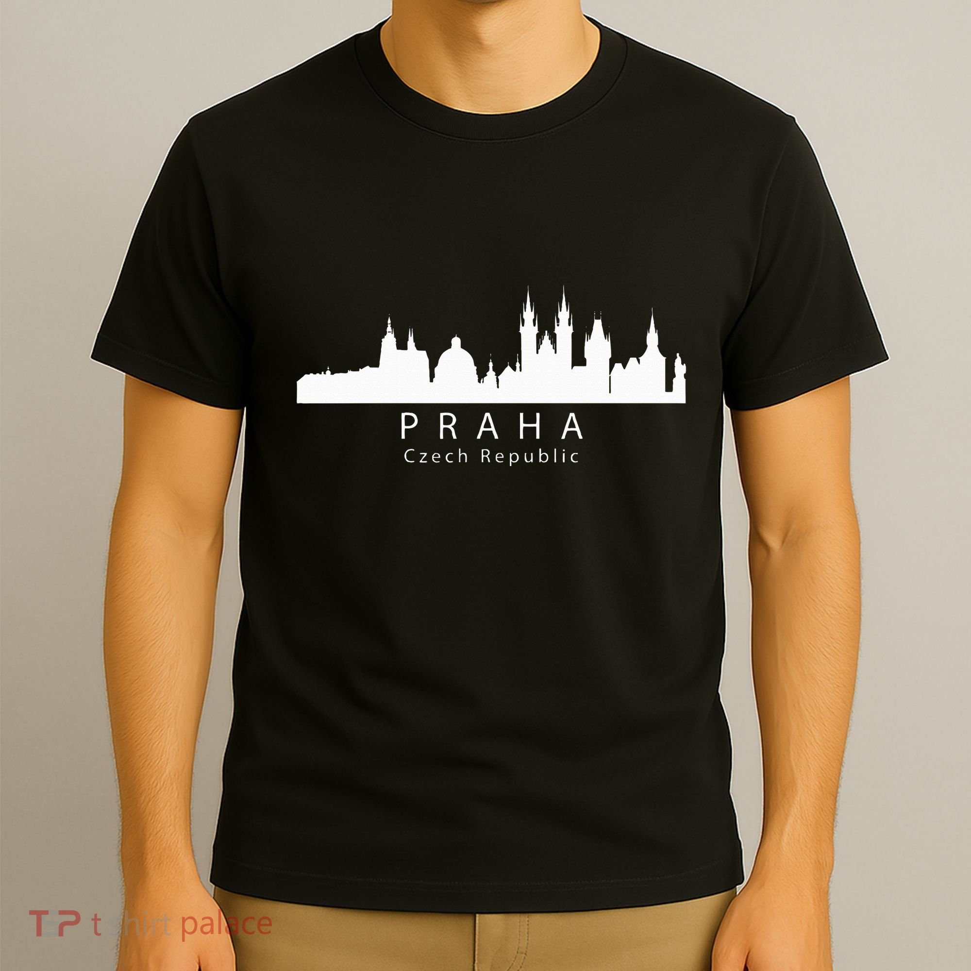 Praha Prague Czech Republic Skyline T-Shirt