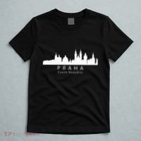 Praha Prague Czech Republic Skyline T-Shirt thumb 5