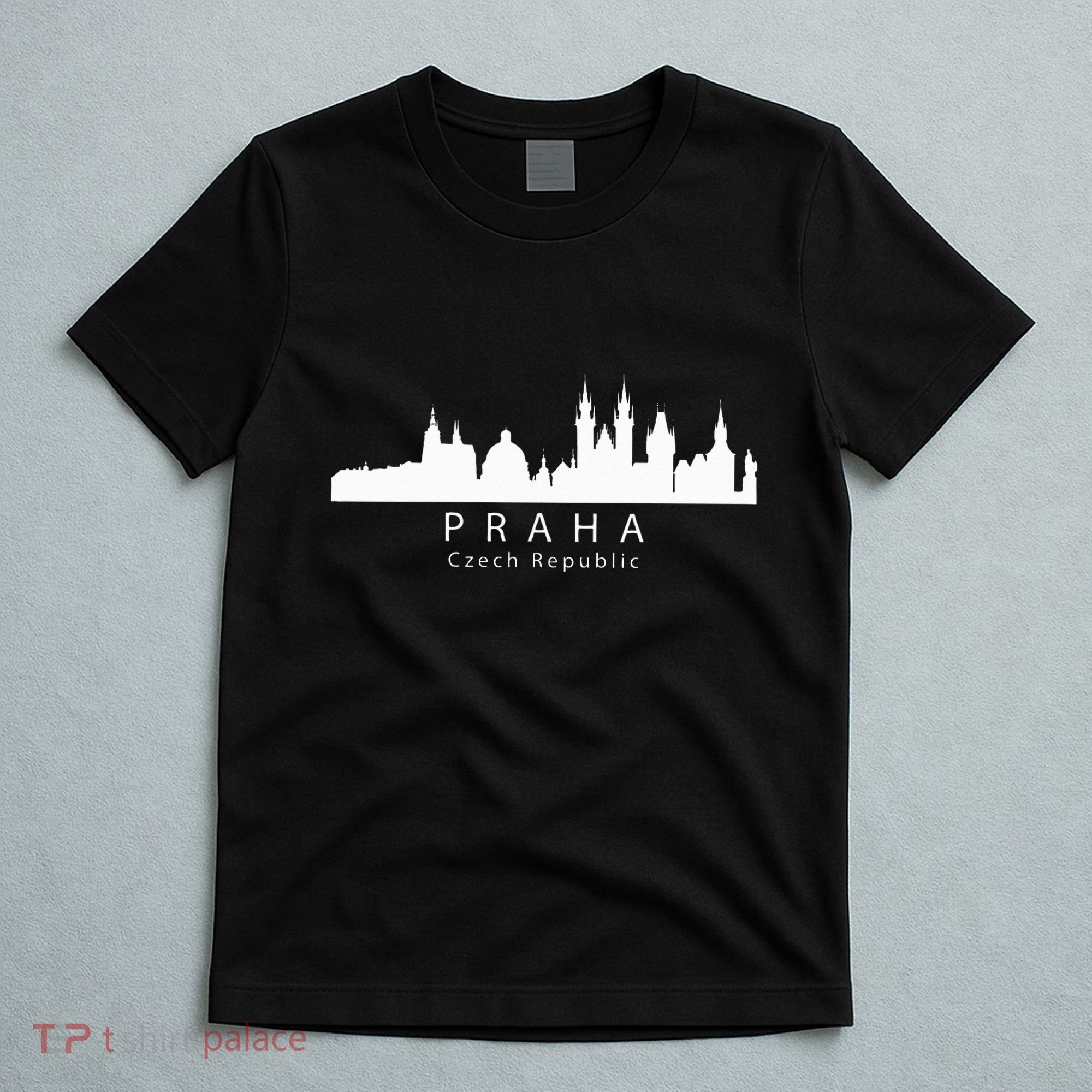 Praha Prague Czech Republic Skyline T-Shirt
