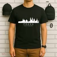 Praha Prague Czech Republic Skyline T-Shirt thumb 6