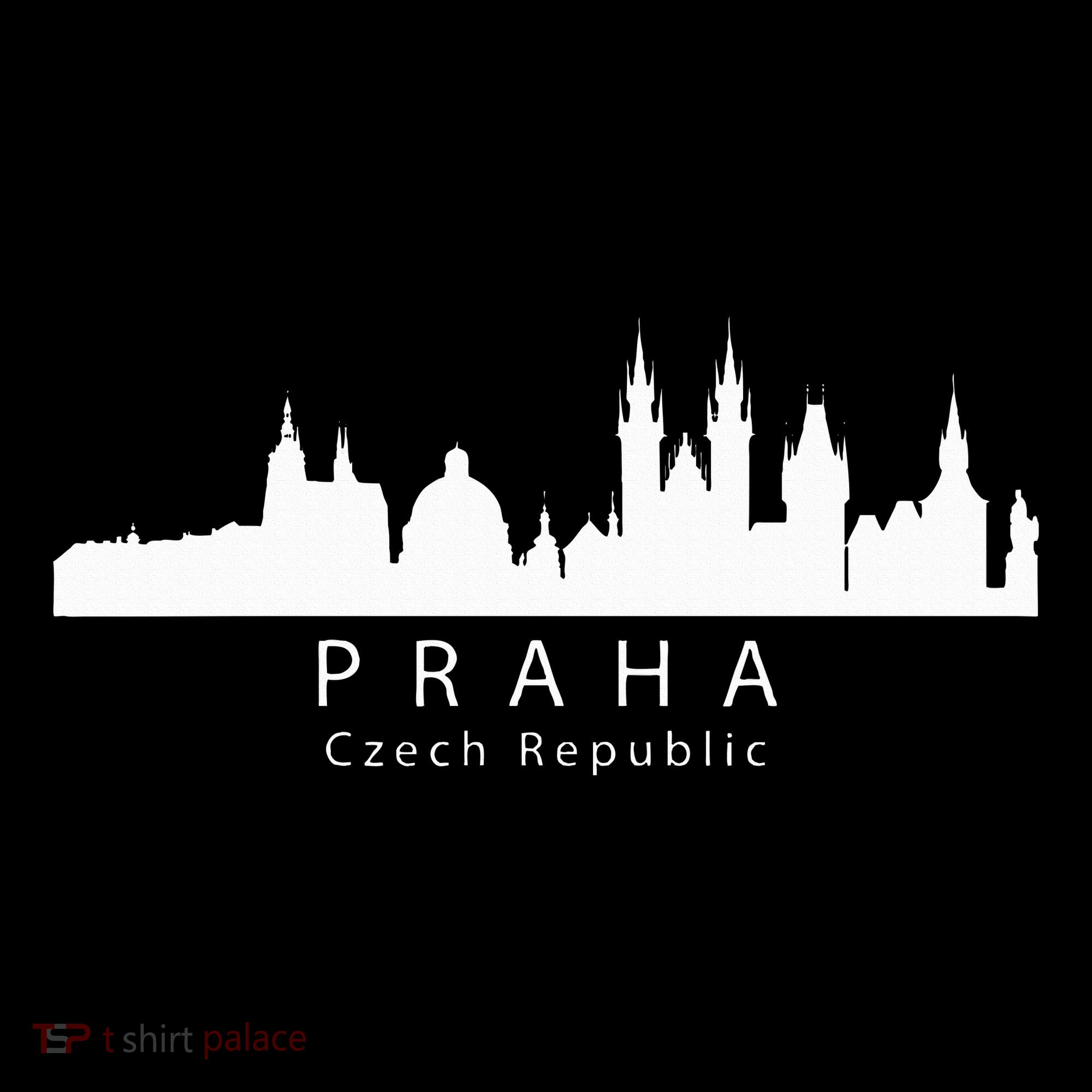 Praha Prague Czech Republic Skyline Baby Bodysuit