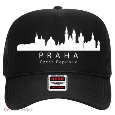 Praha Prague Czech Republic Skyline Hat