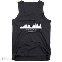 Praha Prague Czech Republic Skyline Tank Top thumb 0