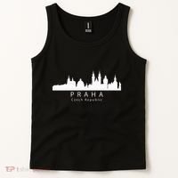 Praha Prague Czech Republic Skyline Tank Top thumb 2