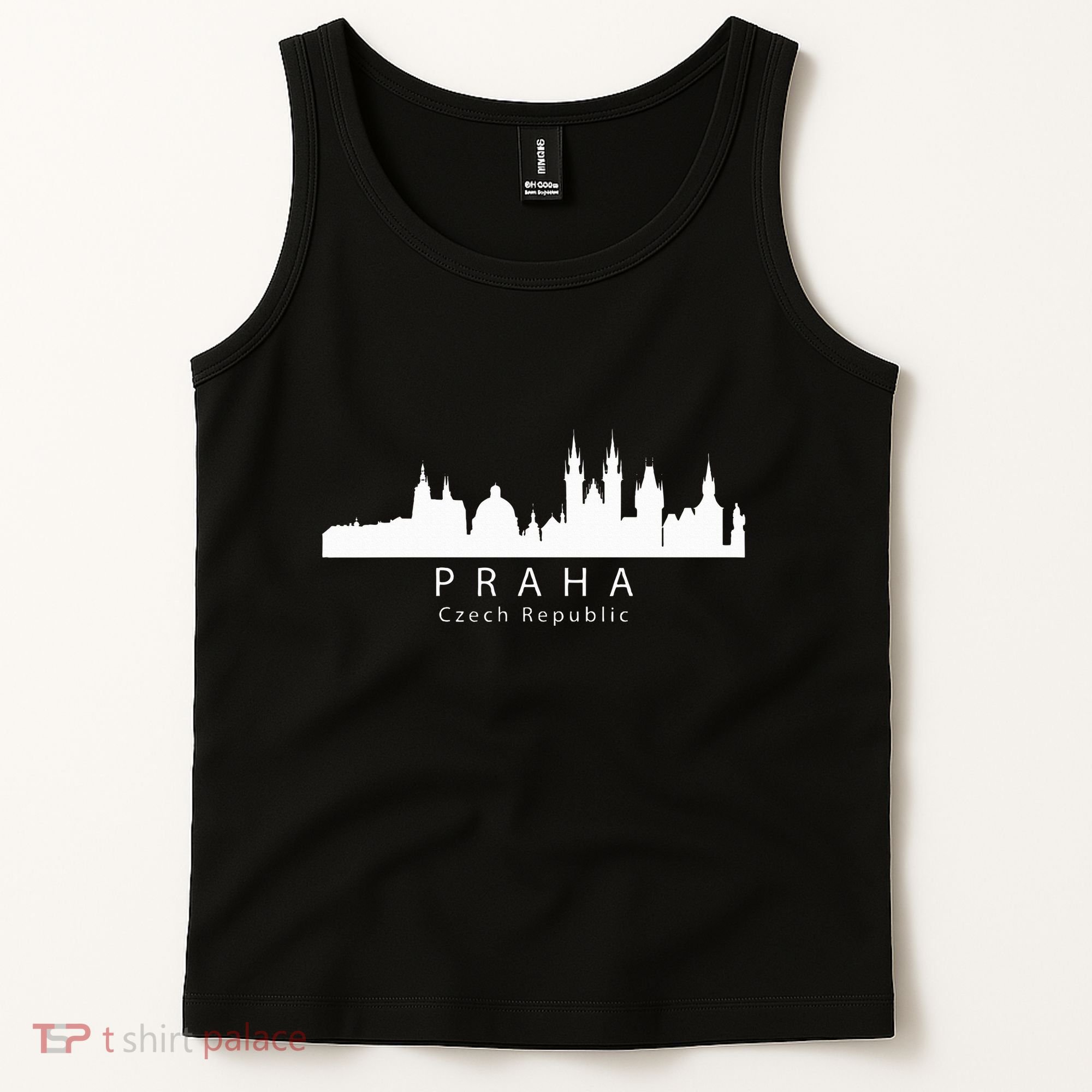 Praha Prague Czech Republic Skyline Tank Top