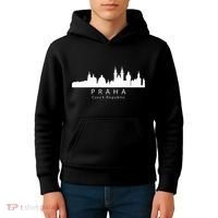 Praha Prague Czech Republic Skyline Kids Hoodie thumb 4