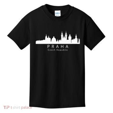 Praha Prague Czech Republic Skyline Kids T-Shirt