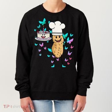 Peanut Peanuts Cream Cake Birthday Greetings Nut Women's Sweatshirt